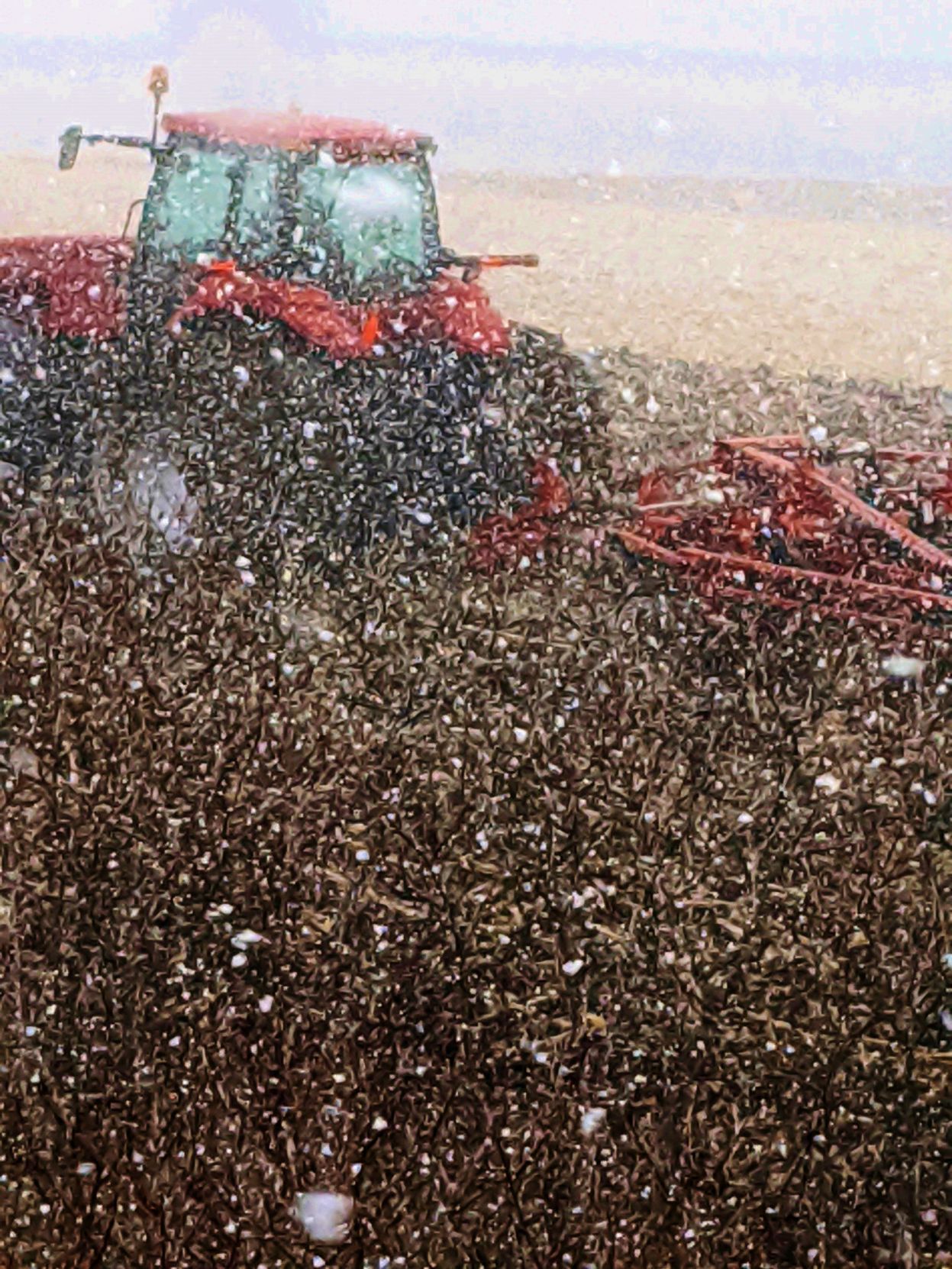 Field tilling near Dodgeville, Wisconsin